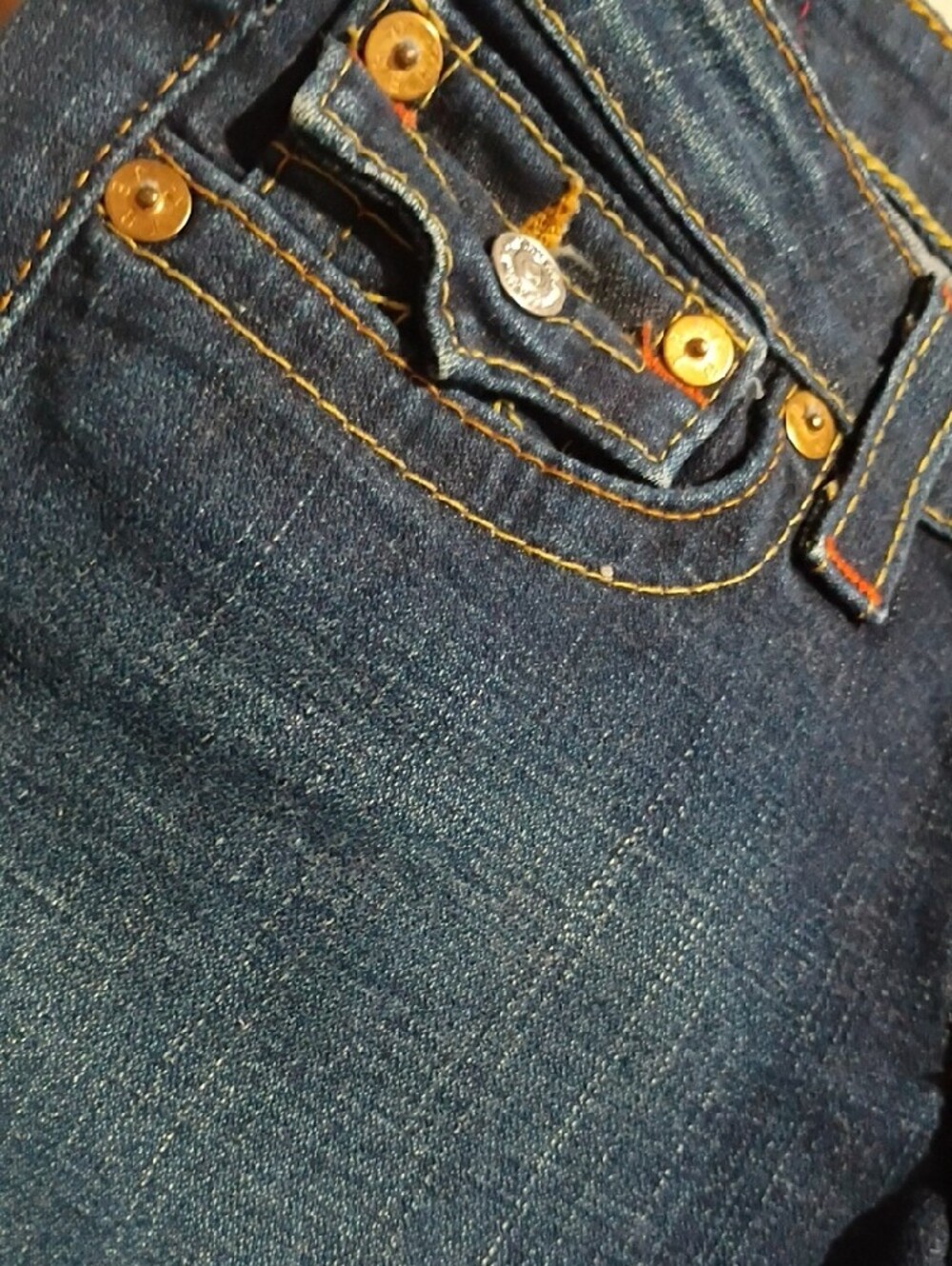True Religion Women's Dark Blue Flare Jeans - Picture 7 of 7